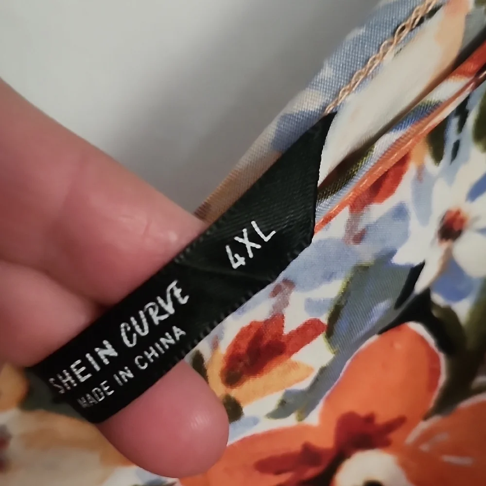 SHEIN Curve floral spaghetti strap tops with cold shoulder tops- 3 Available - Picture 10 of 13